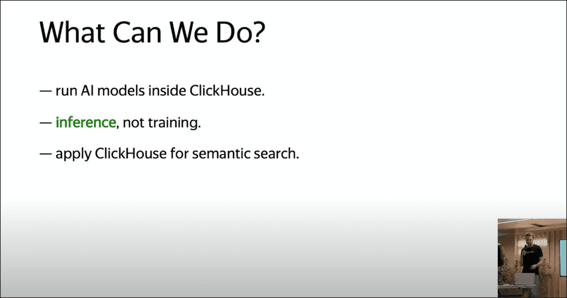 ClickHouse for AI - Vectors, Embedding, Semantic Search, and more