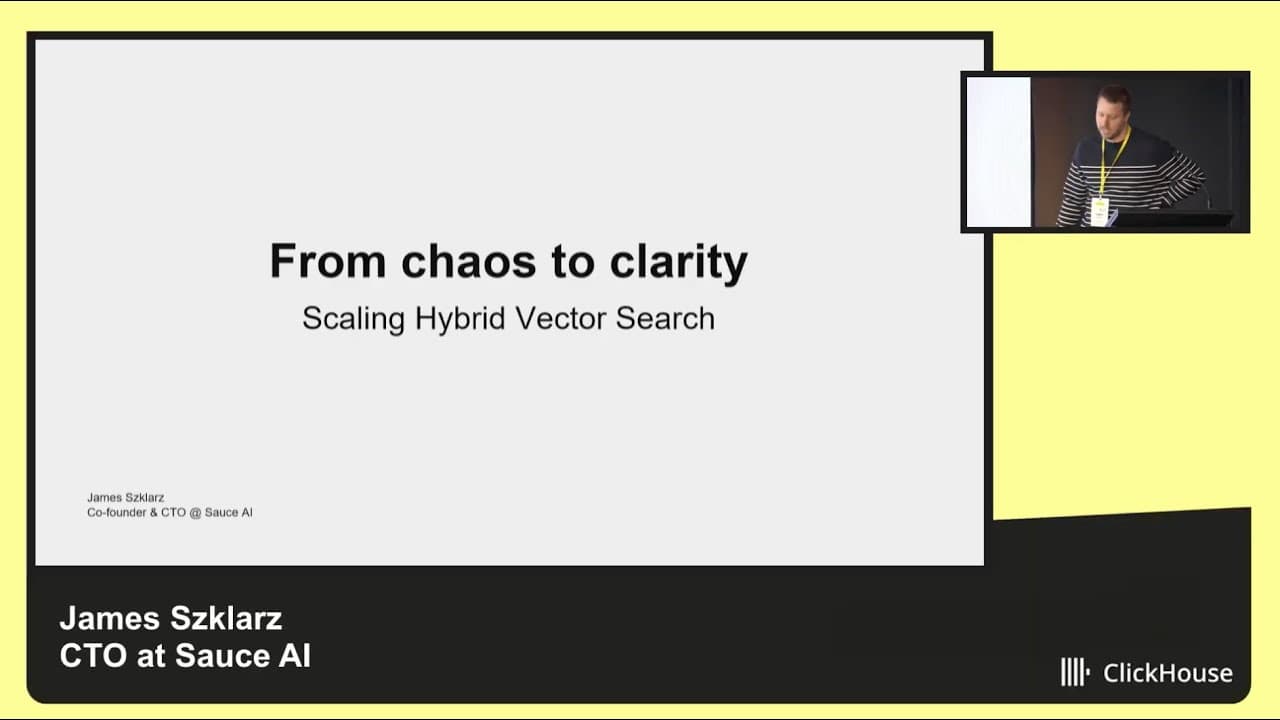 Sauce AI From Chaos to Clarity - Scaling Hybrid Vector Search