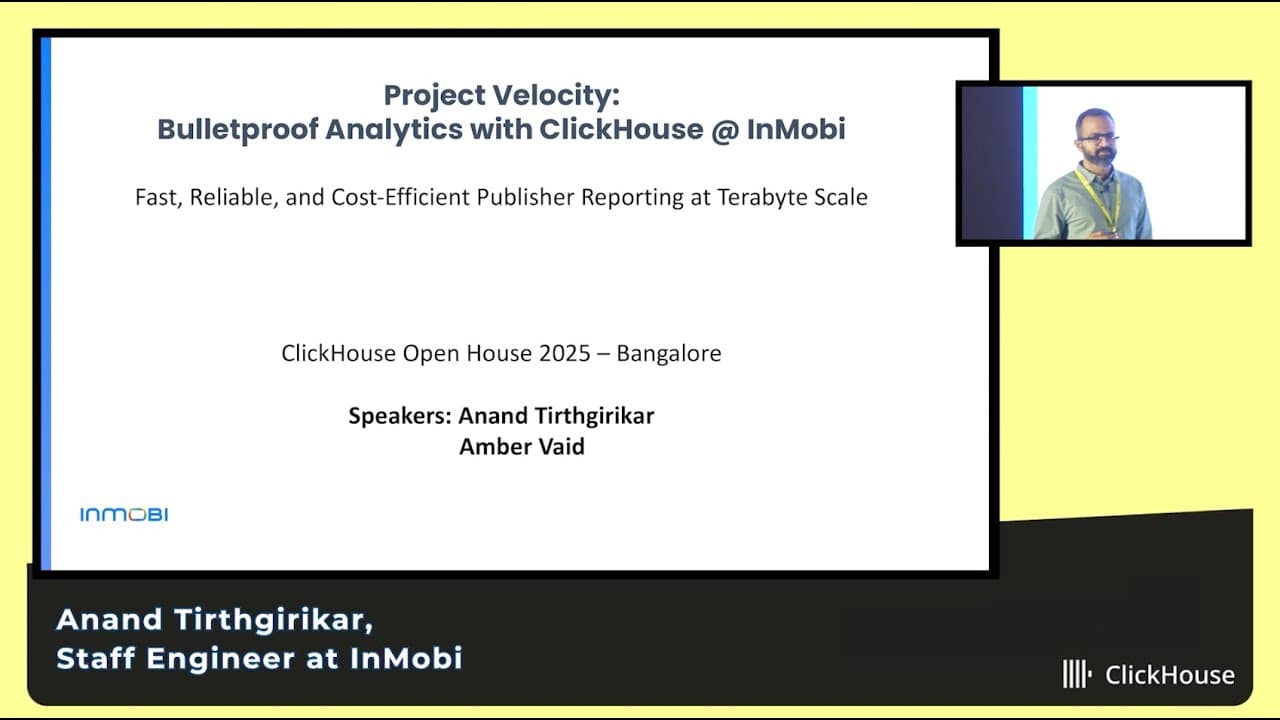 Project Velocity: Bulletproof Analytics with ClickHouse at InMobi