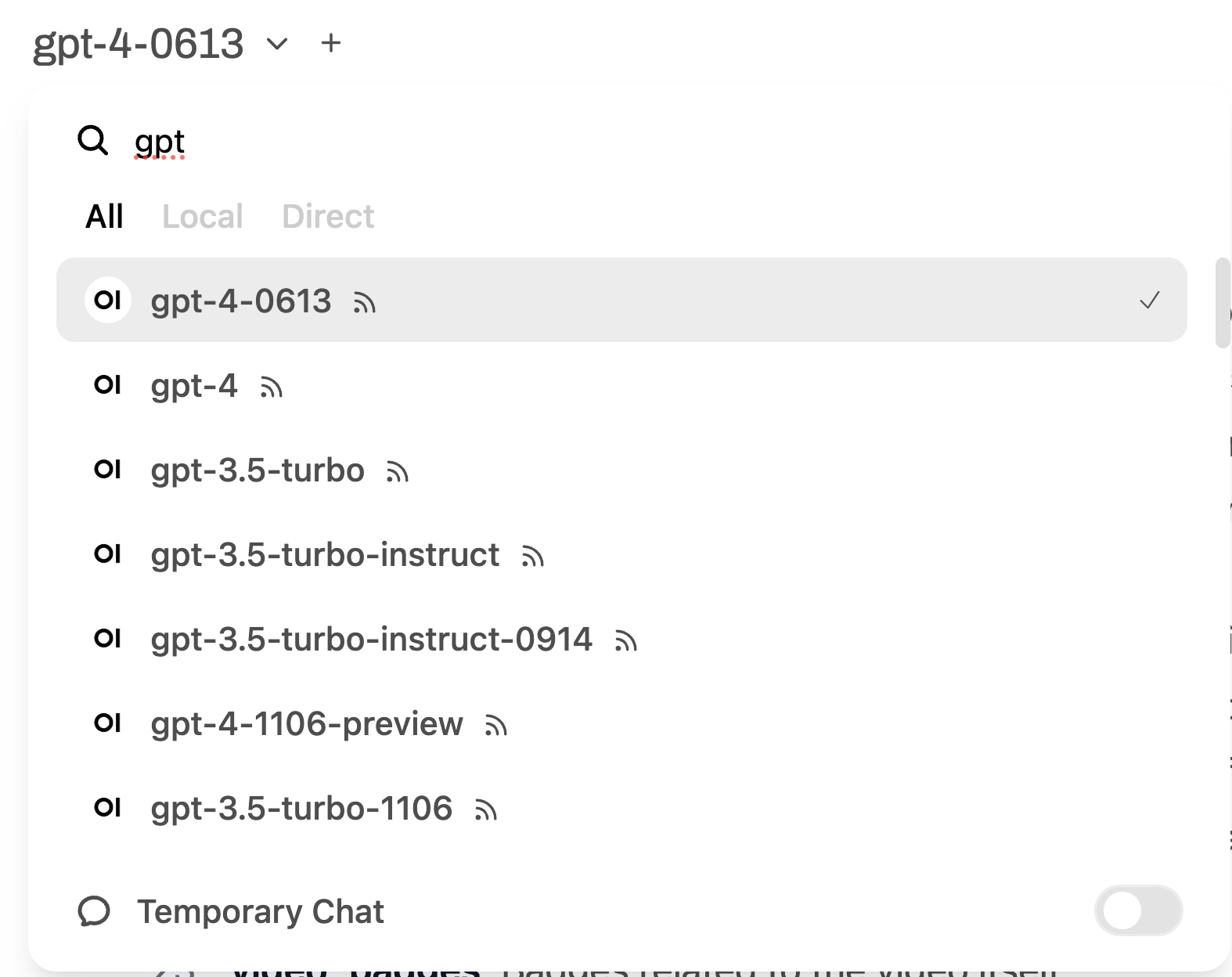 Open WebUI - モデル