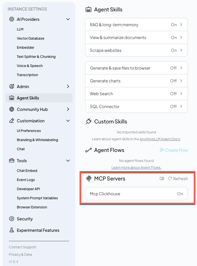 MCP サーバーの準備完了
