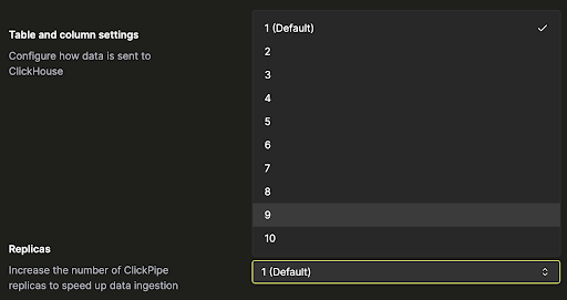 ClickPipes レプリカ - ClickPipes レプリカはいくつ必要ですか?