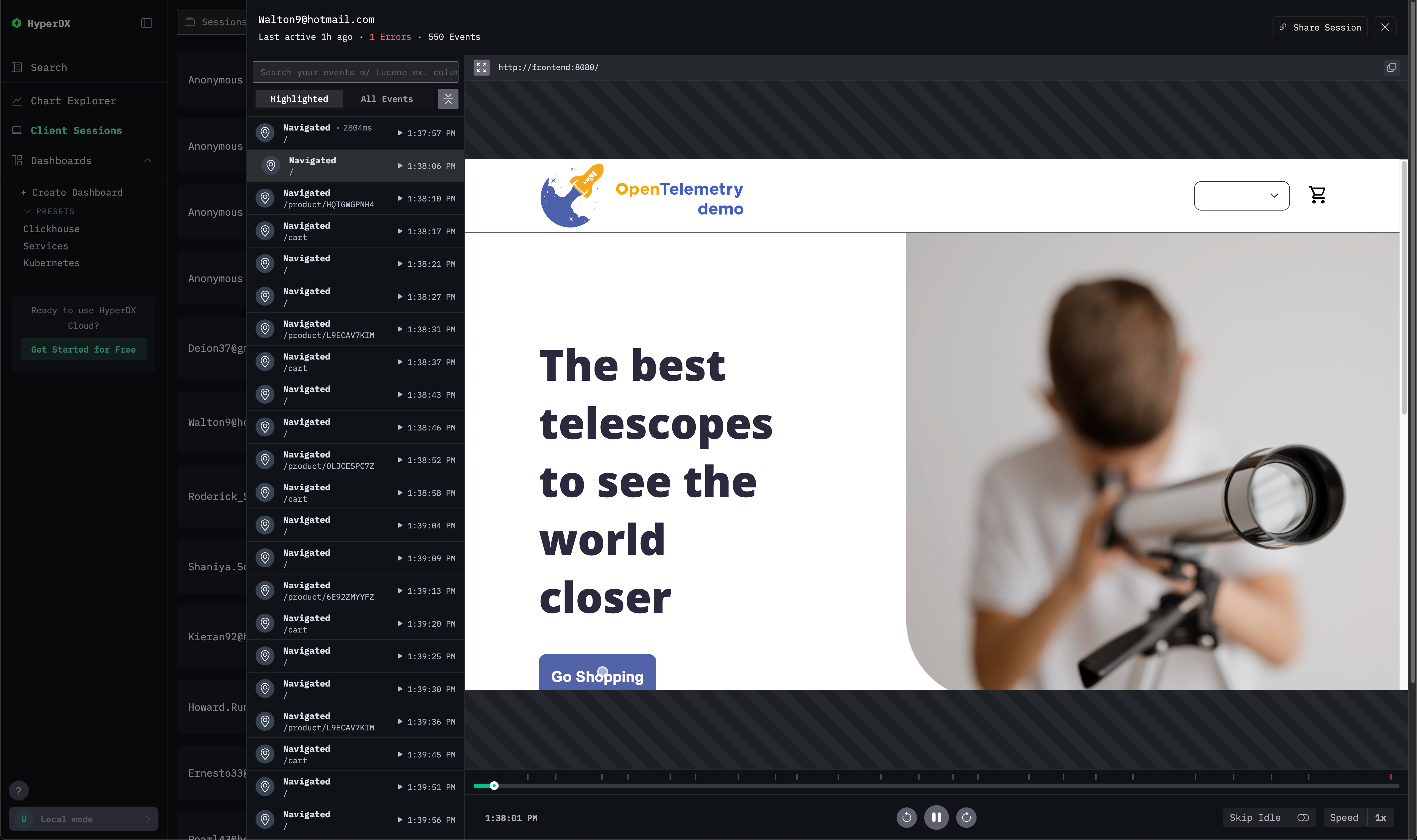セッションリプレイ