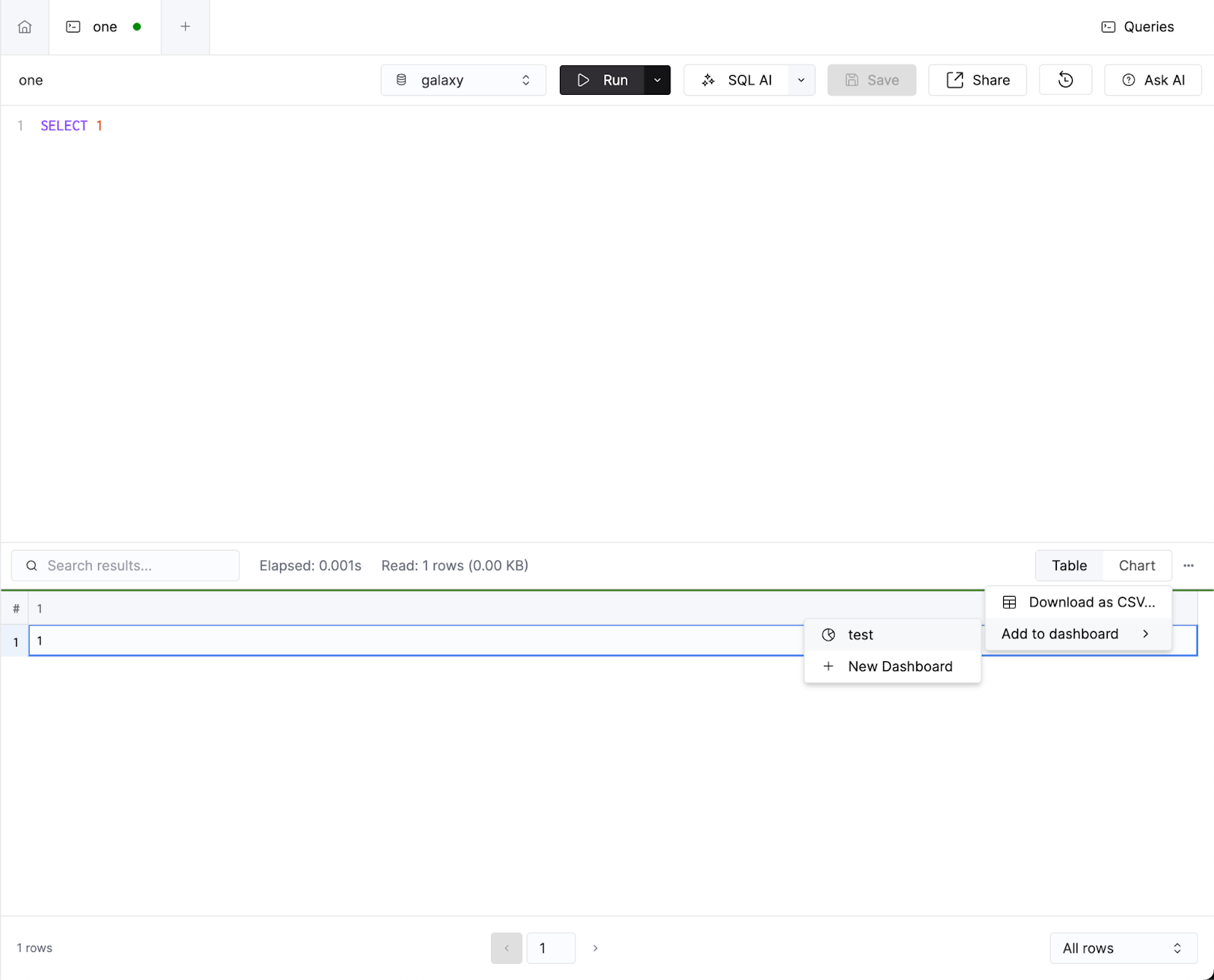 ダッシュボードの改善