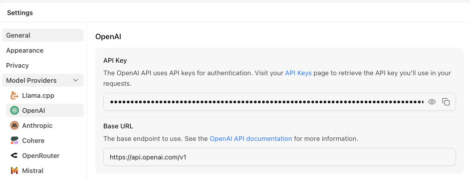 启用 OpenAI 模型