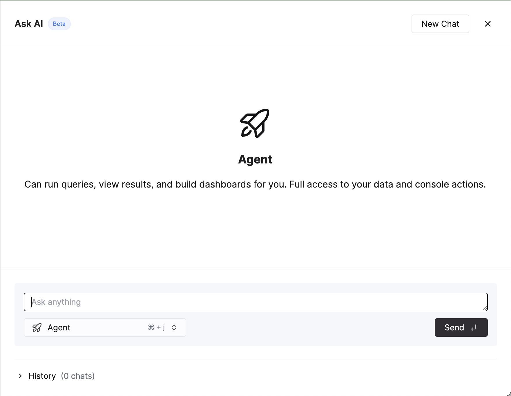 打开 AI Chat 弹出面板