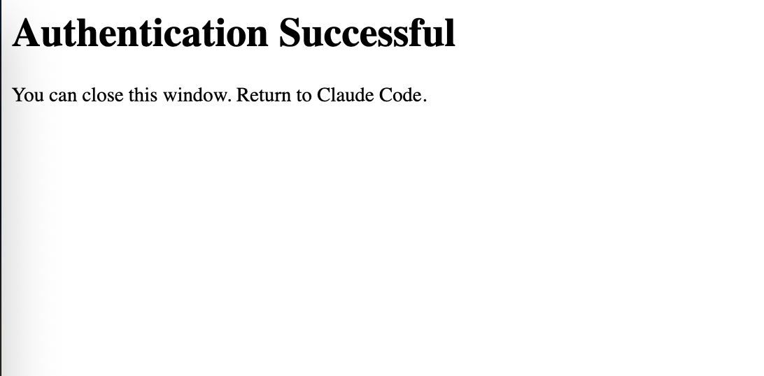 OAuth 连接流程成功
