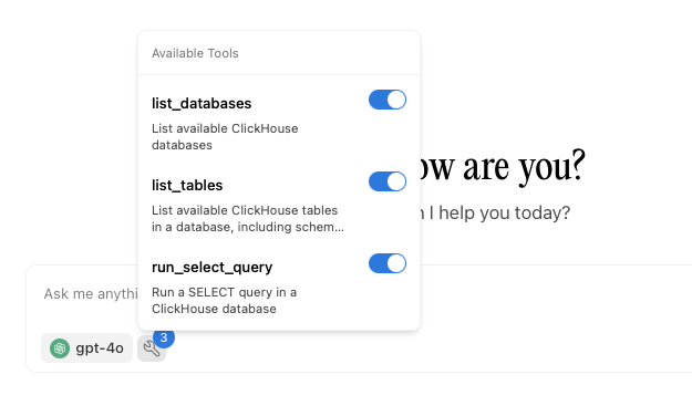 ClickHouse MCP Server 工具
