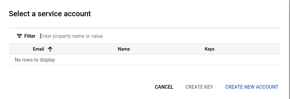 在 GCS 中添加新的服务账号