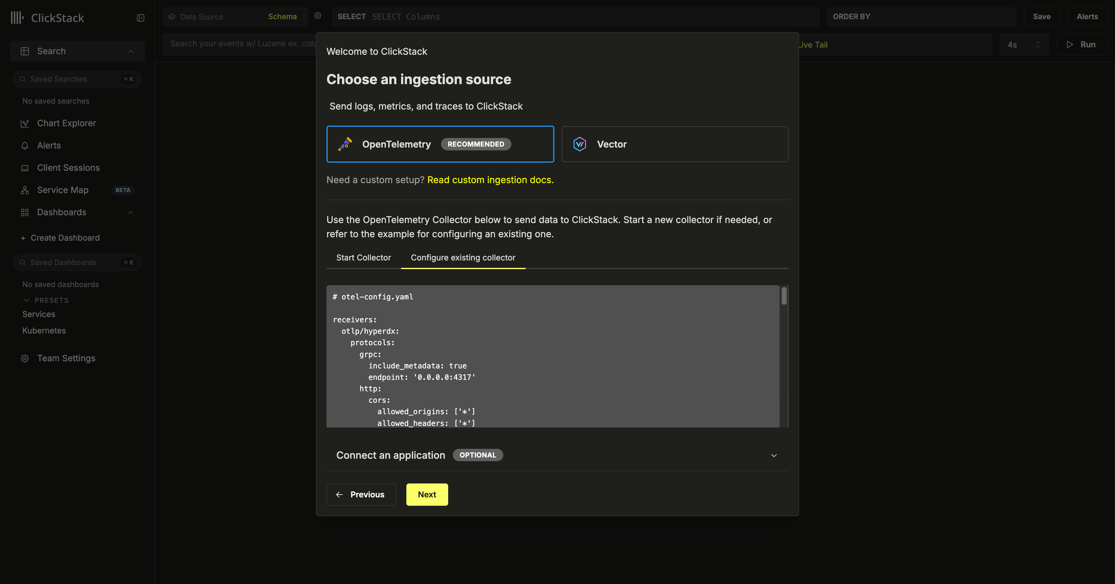 高级 OTel collector 源