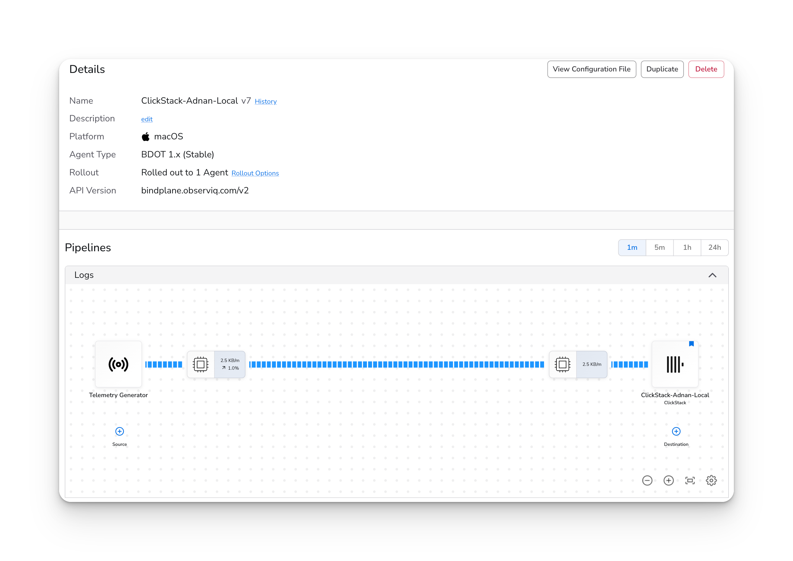 通过 Bindplane 进入 ClickStack 的遥测信号