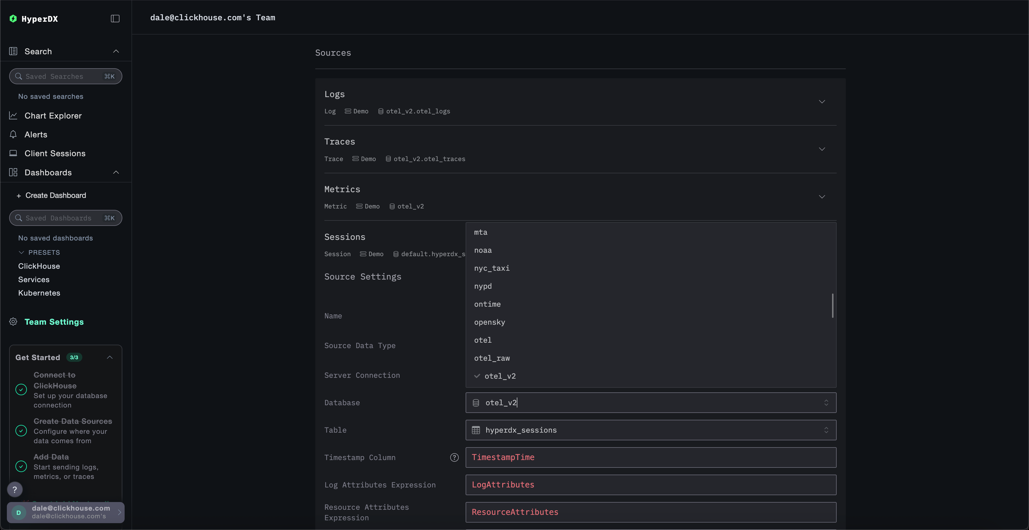 编辑演示数据源