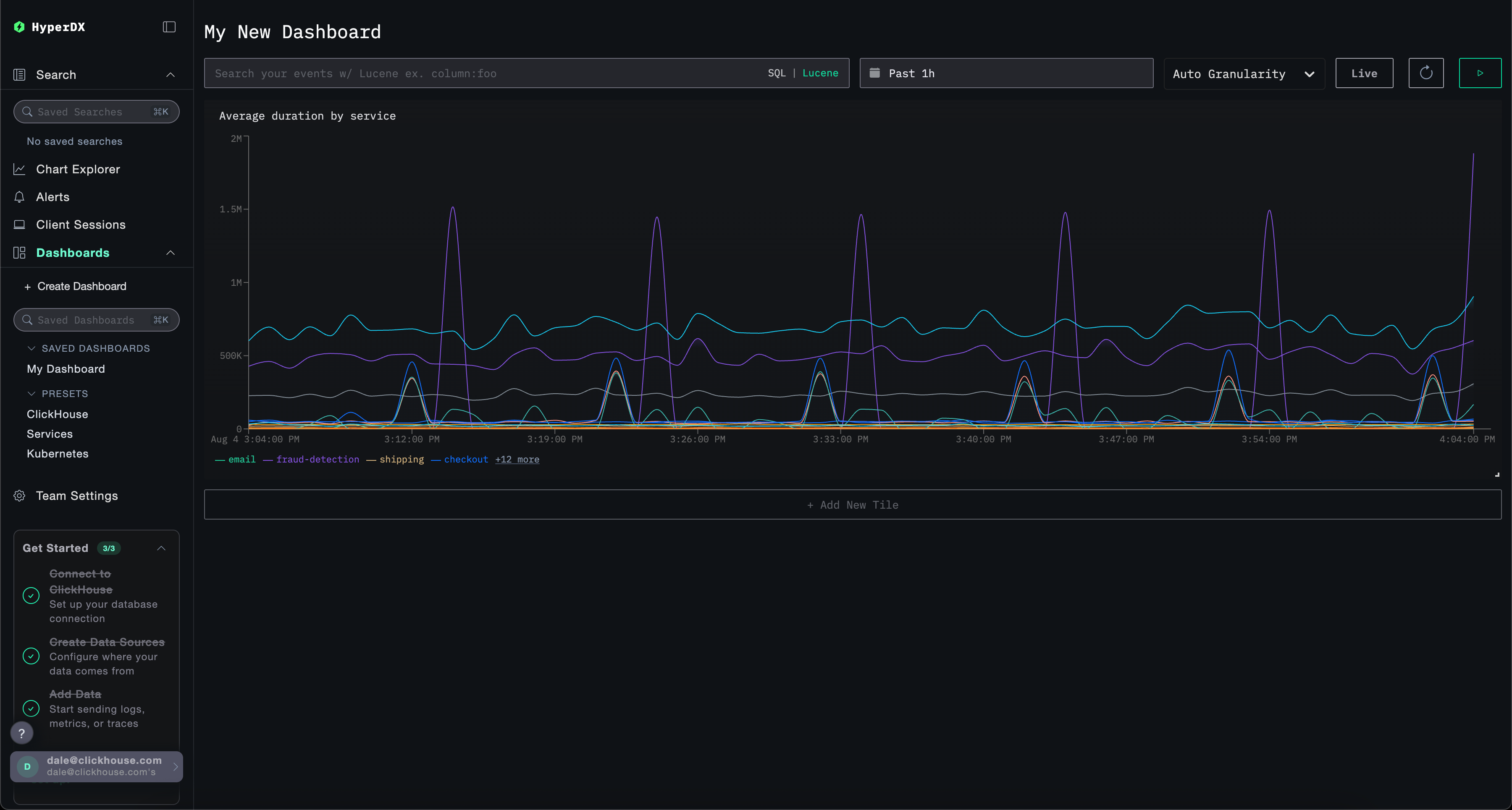包含可视化的仪表盘