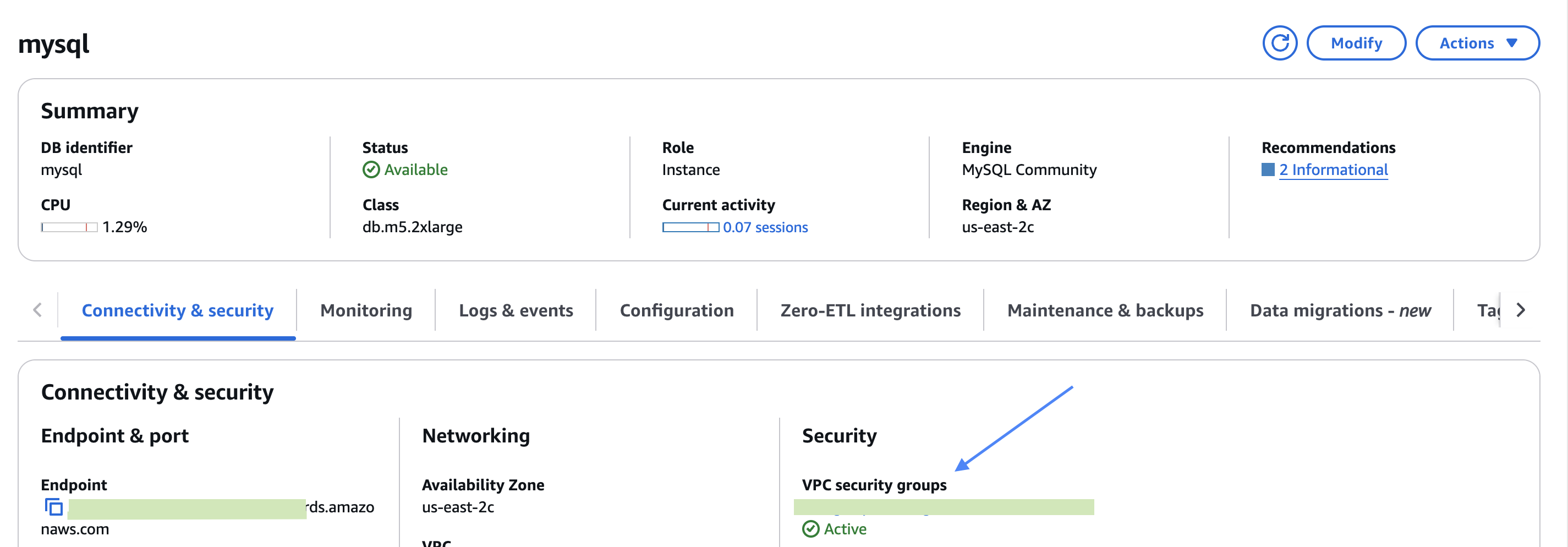 在 RDS 中哪里可以找到安全组?