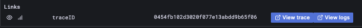 日志中的 trace 链接