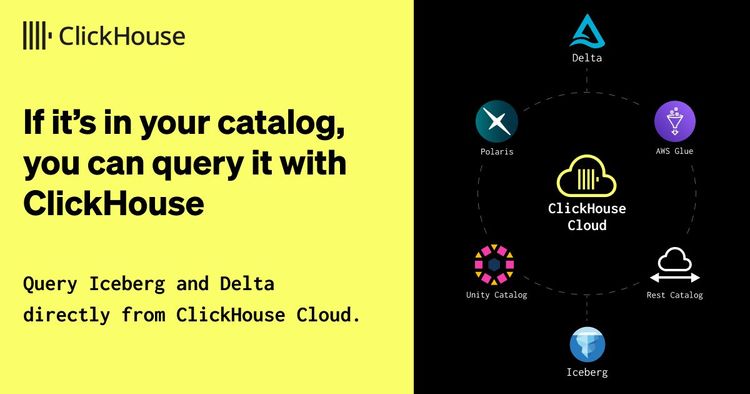 If it’s in your catalog, you can query it: The DataLakeCatalog engine in ClickHouse Cloud