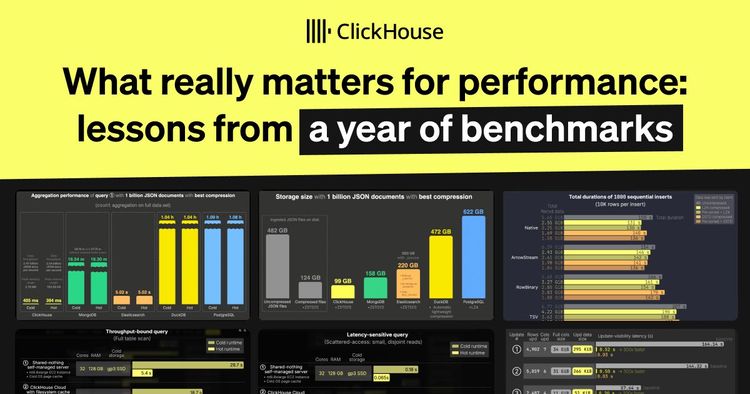 What really matters for performance: lessons from a year of benchmarks