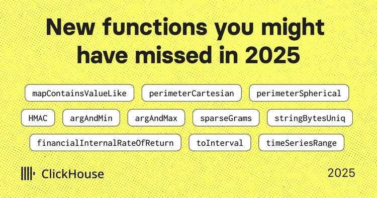 New functions you might have missed in 2025