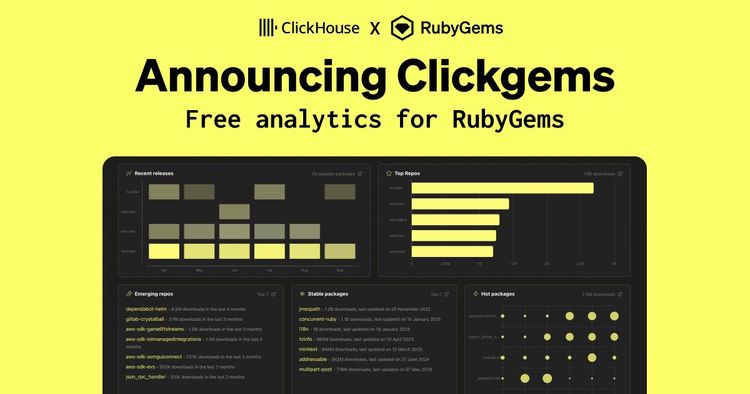 Announcing ClickGems: Free analytics for RubyGems